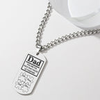 Father's Day Puzzle Gifts Men's Necklace Engraved Necklace You Are The Piece That Holds Us Together