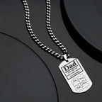 Father's Day Puzzle Gifts Men's Necklace Engraved Necklace You Are The Piece That Holds Us Together