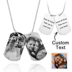 personalized double dog tag necklace personalised jewellery men s display