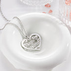 Custom Engraved Photo Necklaces Heart-shaped Pendant Necklace With Names