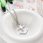 Custom Engraved Name Jewelry Personalized Anchor Pendant Necklace Gift for Women