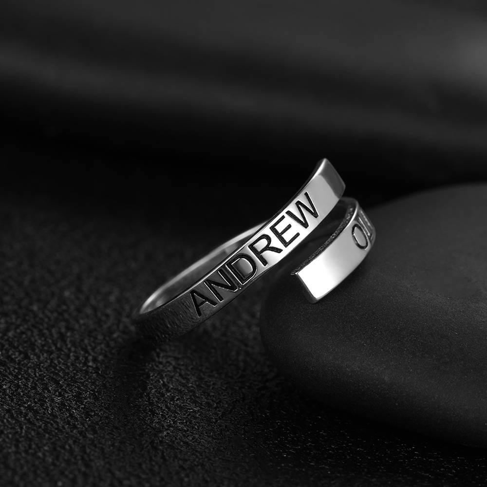 gifts for wife Heartfelt Surprise - Unique Memento - Engraved Two Names Ring Copper - gifts for wife - Daily Surprise view 6