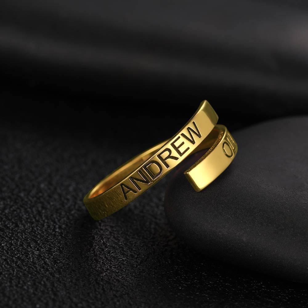 gifts for wife Heartfelt Surprise - Unique Memento - Engraved Two Names Ring Copper - gifts for wife - Daily Surprise view 9