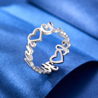 gifts for wife Heartfelt Surprise - Custom Decor - Heart-Shaped Double Names Ring for Women - gifts for wife - Birthday view