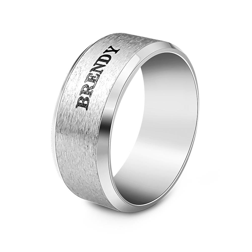 Personalized Name Ring Custom Engagement Ring Men's Personalized Ring