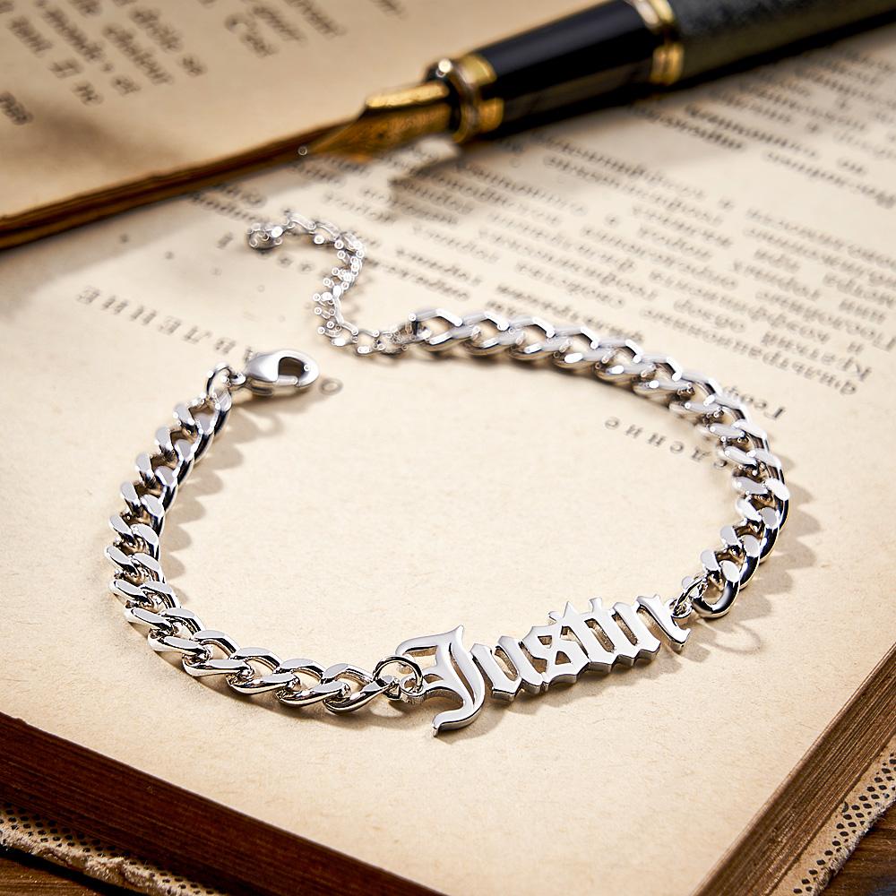 stainless steel finish bracelet gift for boyfriend