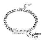personalized name bracelet everyday keepsake gift for boyfriend