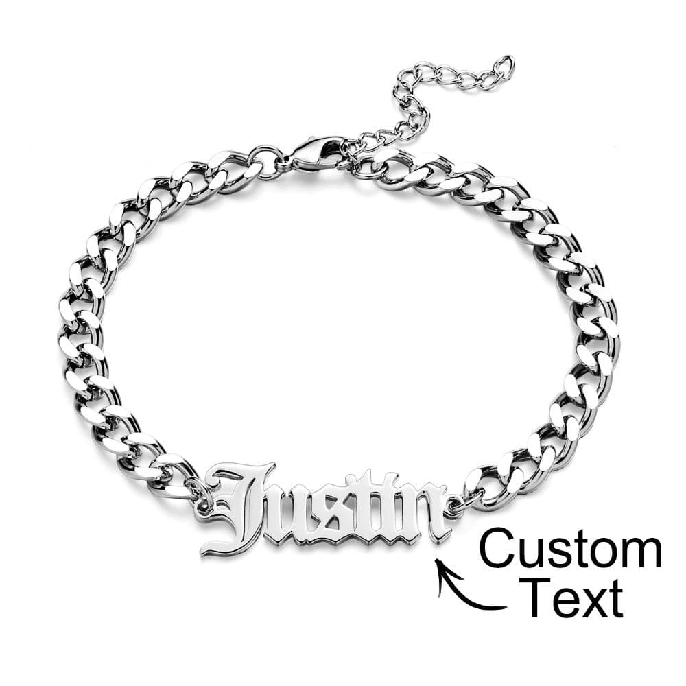 personalized name bracelet everyday keepsake gift for boyfriend