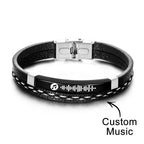 bracelet personalized scannable code everyday keepsake gift for boyfriend