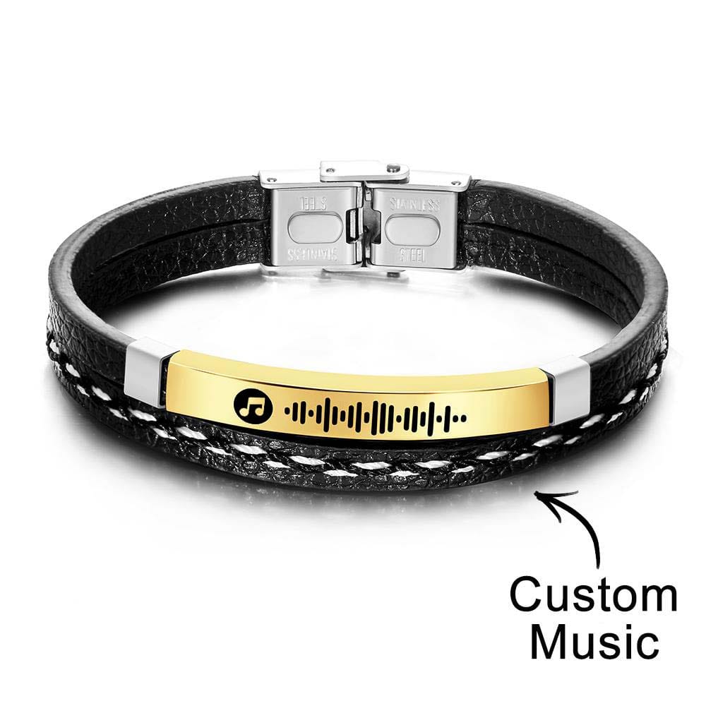 personalized scannable code bracelet everyday keepsake gift for boyfriend