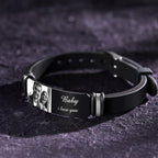 Custom Photo Engraved Bracelet Commemorate Men's Gifts