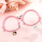 Custom Engraved Magnetic Bracelet Heart Couple Bracelet