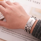 Personalized Name Wide Bracelet Engraved Fashion Bracelet Gifts For Him