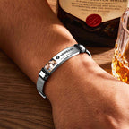 Gift for Him Photo Bracelet Music Code Bracelet Metal Bracelet Scannble Music Gift