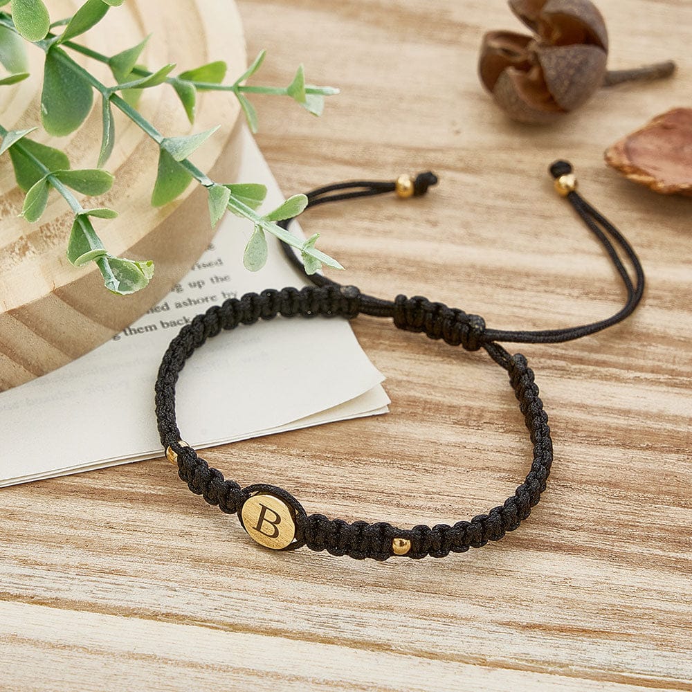 Personalized Couple Bracelets Matching Bracelets for Couples Engraving Braided Rope Wrist Couples Bracelets Gift for Lover