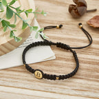 Personalized Couple Bracelets Matching Bracelets for Couples Engraving Braided Rope Wrist Couples Bracelets Gift for Lover