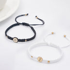 Personalized Couple Bracelets Matching Bracelets for Couples Engraving Braided Rope Wrist Couples Bracelets Gift for Lover