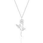 Personalized Combined Birth Flower Bouquet Necklace Bridesmaids' Gifts