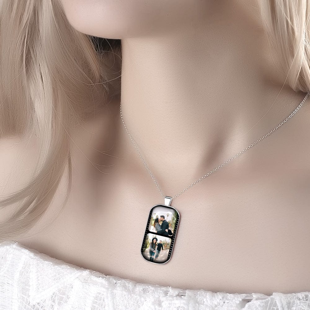 Custom Film Strip Photo Necklace