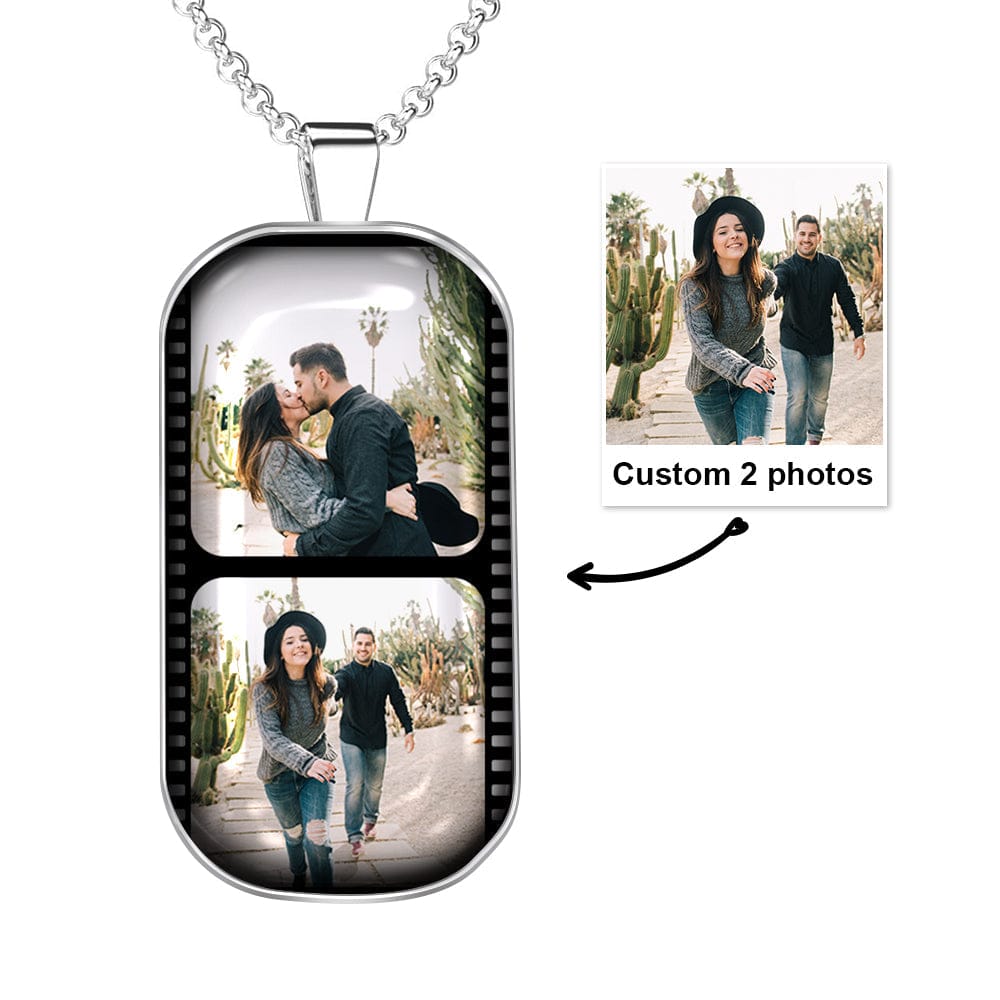 Custom Film Strip Photo Necklace