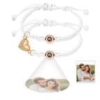 Custom Projection Bracelet Magnetic Heart Couple Bracelets