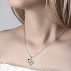 gifts for wife Eternal Flower Projection Necklace Gifts for Wife - Personalized Photo Jewelry, Romantic Gift Box Keepsake for