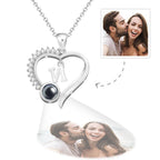gifts for wife Love Her Always - Unique Memento - Projection Necklace Custom Letter Heart-shaped Design Gifts - gifts for wif