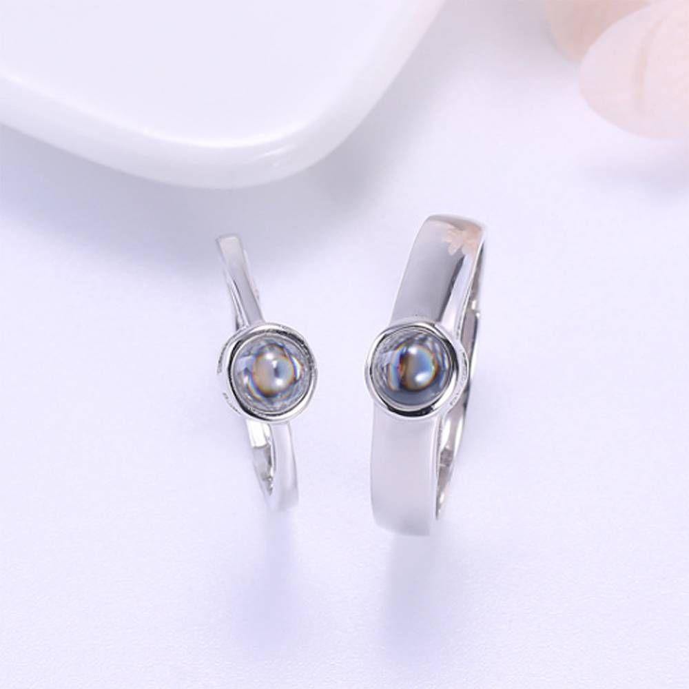 I Love You in 100 Languages Custom Projection Ring Women's Ring S925 Silver