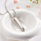 Photo Projection 3D Bar Necklace Vertical Bar Necklace Gifts For Father