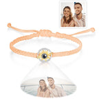 Custom Photo Projection Bracelet Sun Flower Fashion Couple Gifts