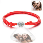 Custom Projection Photo Bracelet Weave Style Colorful Couple Gifts