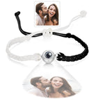 Custom Photo Projection Bracelet Black and White Colorblock Bracelet Creative Gift