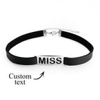 Personalized Name Necklace Fashion Special Hollow Text Choker Gifts For Her