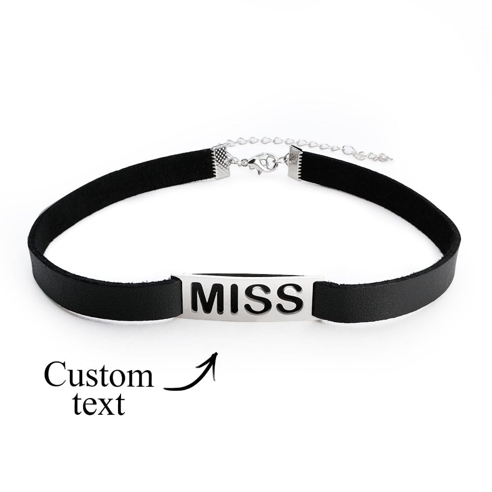 Personalized Name Necklace Fashion Special Hollow Text Choker Gifts For Her