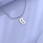 Custom Initial Necklace Personalized Letter Necklace Gift