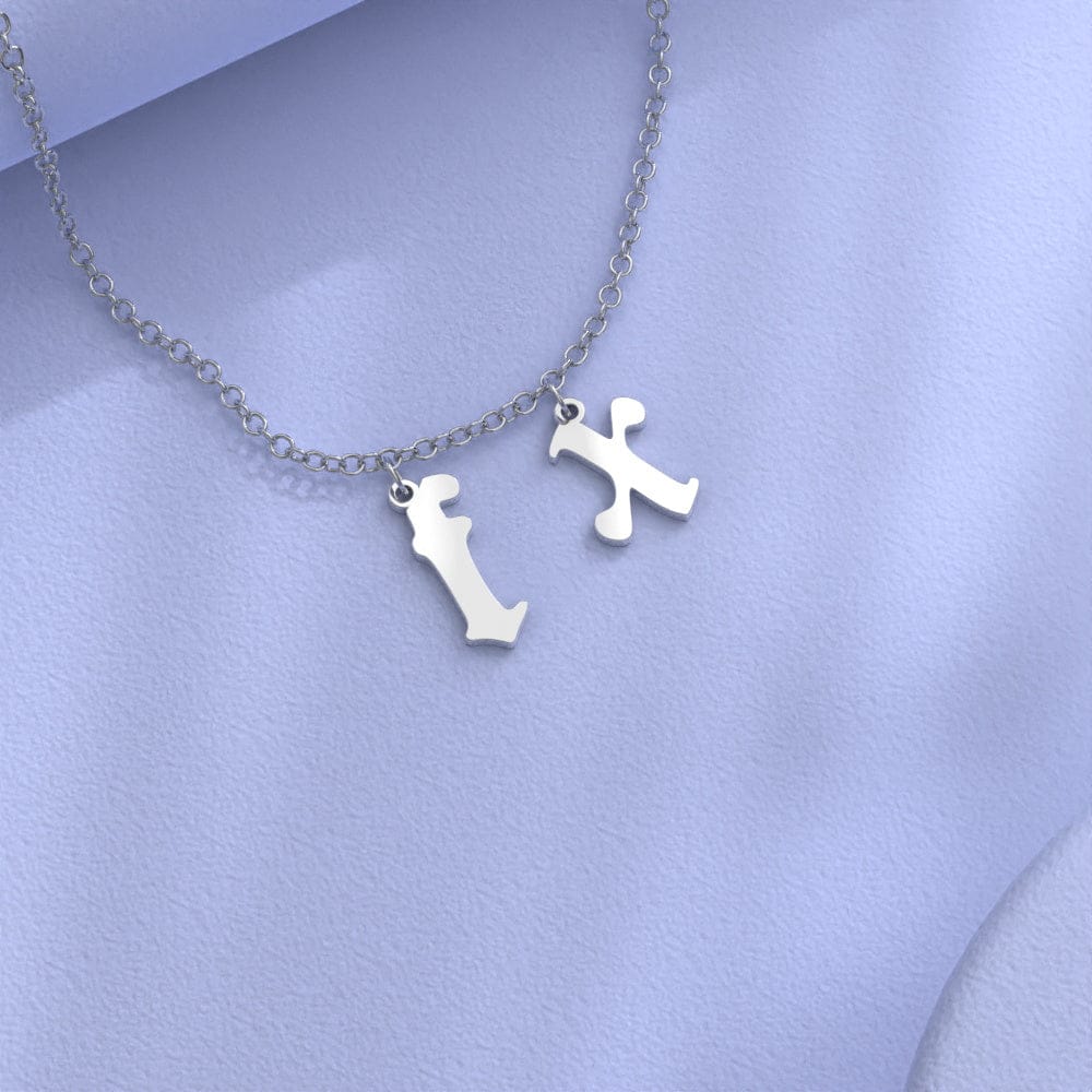 Custom Initial Necklace Personalized Letter Necklace Gift