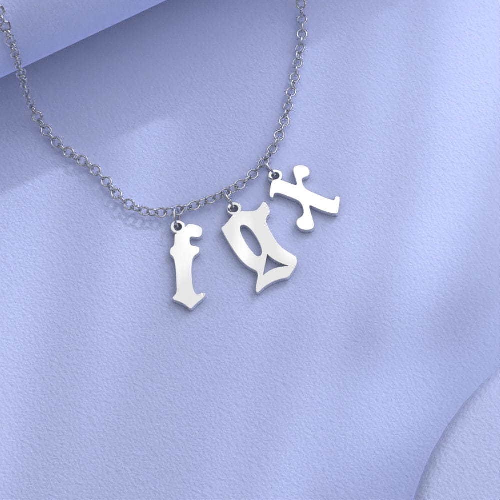 Custom Initial Necklace Personalized Letter Necklace Gift