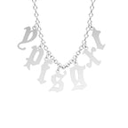 Custom Initial Necklace Personalized Letter Necklace Gift