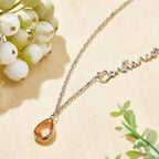 Personalized Birthstone Name Necklace Birthday Anniversary Gifts for Her