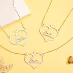 Personalized Name Heart Pet Memorial Necklace Memorial Gift for Her