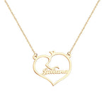 Personalized Name Heart Pet Memorial Necklace Memorial Gift for Her