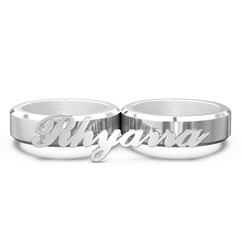 gifts for wife Engravable Double Fingers Ring Two Fingers Ring detail 1