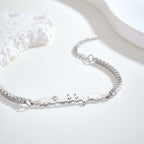 gifts for wife Love Her Always - Custom Decor - Name Bracelet Elegant Angel Wings All Diamonds Bracelet Gift For Her - gifts