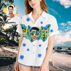 Custom Face Hawaiian Shirts Personalized Photo Glasses Vision Hawaiian Shirts