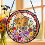 A Love Feels Close Again Suncatcher Ornament Personalized Photo