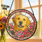 Love Feels Close Again Suncatcher Ornament Stained Glass Window Hanging G