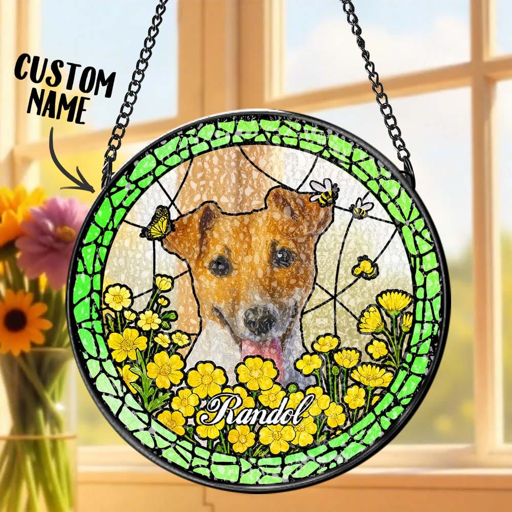 Love Feels Close Again Suncatcher Ornament Stained Glass Window Hanging