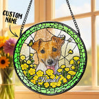 Love Feels Close Again Suncatcher Ornament Stained Glass Window Hanging