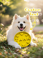 Personalized Fun Slow Feeder Dog Bowl with 3D Printing Name for Pet Lover
