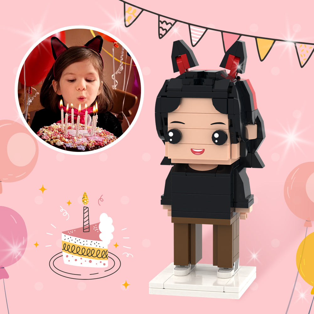 brick figure personalized gift for daughter birthday main image